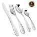 Life for Simple Flatware Set Stainless Steel Knive/Fork/Spoon/Teaspoon,Service For 1,4-Piece