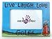 CERAMIC FRAME LIVE, LAUGH LOVE GOLF (packaged in gloss white box with thumbnail pic and upc)