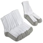 Jefferies Socks Girls Sport Crew Half Cushion Seamless 6 Pack