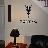 garage logos-GARAGE WALL PONTIAC EMBLEM LOGO DECAL STICKER ART 06
