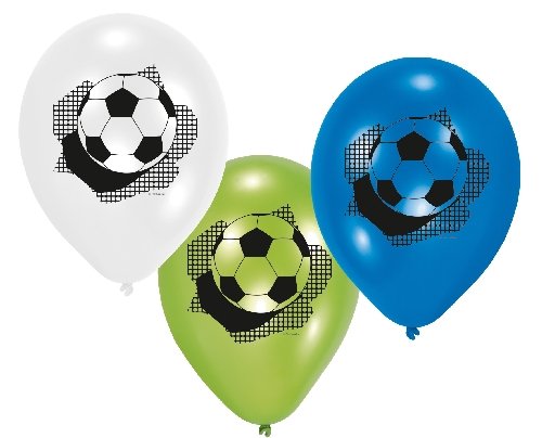 6 Stück LUFTBALLONS – FUSSBALL -