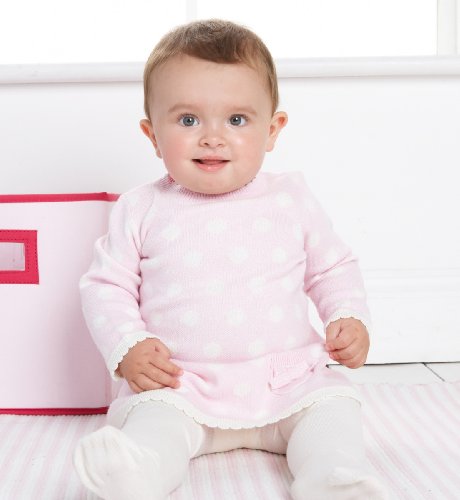 Pure Cotton Spot Knit Dress