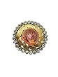Adjustable Ring Gold Tone Green Stone Bollywood Fashion Jewelry