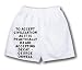White Boxer Short with To accept civilization as it is practically means accepting de...