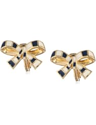 kate spade new york "Finishing Touch" Stripe Clip-On Earrings
