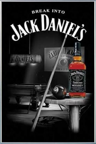 Jack Daniels Poster und Kunststoff-Rahmen