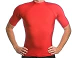 Men's UV Rash Guard Shirt - Red XXL