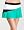 Green Tennis Colorblock Skirt - BEBE SPORT - DEEP GREEN/WHT/BLK (XS)