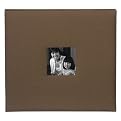 Fashion Fabric Top-Load Scrapbook - Brown (12x12")