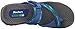 Skechers Women's Reggae-Brush Strokes Toe Ring Sandal, Blue/Green, 7 M US