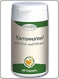 Yamswurzel Extrakt Kapseln mit Zink und Chrom, 60 Kapseln