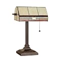 Handcrafted Glass Shade Banker Lamp