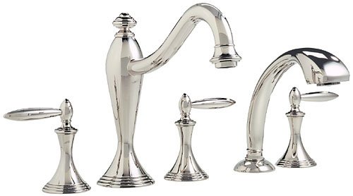 Tub Set W Handshower by Santec - 2555LA in Polished Gold