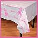 Pink Ribbon Breast Cancer Awareness Plastic 54 x 72 Tablecloth Great for Fundraising Tables