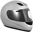 Sparx S-07 Silver Full Face Helmet (L)