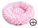 Pink Fur Doughnut Kitten Sleeper (14 Inches)