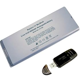 Apple MacBook 13 inch A1185 MA561 MA561FE/A White 5600mAh 9 Cells Replacement Laptop Notebook Battery P/N: MA254*/A MA255 MA699 MA700 MB061*/A MB062J/A MB062LL/A come with a USB 2.0 SD Card reader as a free gift w/ Free Super Saver Free shipping