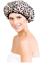 Betty Dain Stylish Design Terry Lined Shower Cap, The Socialite Collection, 