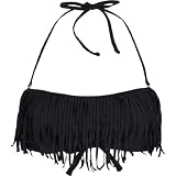 DAMSEL Fringe Bandeau Bikini Top