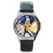 Round Silver Metal Watch of Sonic the Hedgehog Portrait (Shadow the Hedgehog, Sega, Adventure, Shuffle, Blast, Triple Trouble, Drift, Unleashed, High Speed, Riders, Rivals, Rush, PS2, PS3, Dreamcast, XBox 360, Wii, PSP)