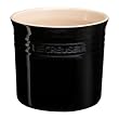 Le Creuset Stoneware Large 2-3/4-Quart Utensil Crock, Black Onyx
