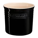 Le Creuset Stoneware Large 2-3/4-Quart Utensil Crock, Black Onyx
