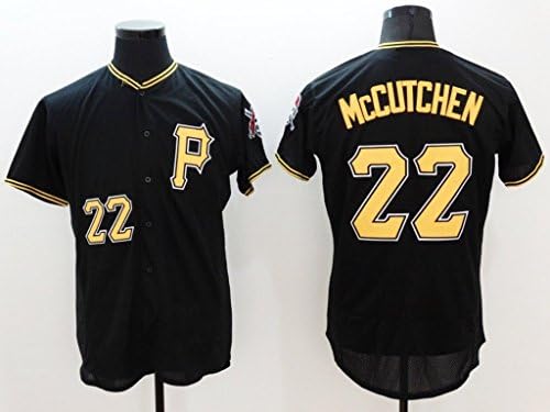 Pittsburgh Pirates Men's #22 Andrew McCutchen Baseball Alternate Jersey Black XXL