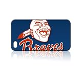 Atlanta Braves Hard Case Skin for Iphone 4 4s Iphone4 At&t Sprint Verizon Retail Packing.