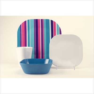 41%2BmiDgMS6L Siena 16 Piece Dinnerware Set 13 Color: Beachside Fusion/Arctic White/Grenadine