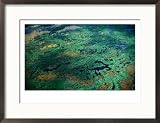 Aerial View of Wetlands, Everglades National Park, USA Framed Photographic Poster Print by Jim Wark, 29x21