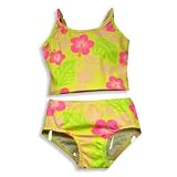 Anita G : Girlfriends by Anita G. - Girls 2 Piece Tankini Swimsuit, Yellow, Multi