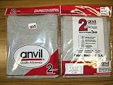 アンビル2PパックTシャツ灰2XLサイズ