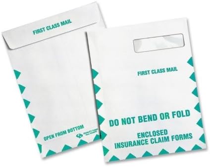 Wholesale CASE of 5 - Quality Park Do Not Bend Insurance Claim Envelopes-Insurance Claim Envelope,Redi-Seal,28lb,9"x12-1/2",100/BX,WE