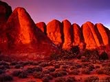 Sunset Lights Sandstone Formations Near Skyline Arch, Arches National Park, Utah, USA Photographic Poster Print by Gareth McCormack, 16x12