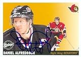 Daniel Alfredsson Autographed/Hand Signed Hockey Card (Ottawa Senators) 2002 UD Vintage #181
