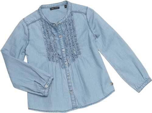 Marc O\' Polo Junior M&auml;dchen Bluse 965197, Gr. 164, Blau (bleach wash 9353) Preisvergleich