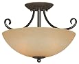Hardware House 543769 Berkshire 14-1/2-Inch by 10-Inch Ceiling Lighting Fixture Oil Rubbed Bronze