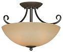 Hardware House 543769 Berkshire 14-1/2-Inch by 10-Inch Ceiling Lighting Fixture Oil Rubbed Bronze
