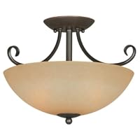 Hardware House 543769 Berkshire 14-1/2-Inch by 10-Inch Ceiling Light Fixture, Oil Rubbed Bronze