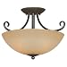 Hardware House 543769 Berkshire 14-1/2-Inch by 10-Inch Ceiling Light Fixture, Oil Rubbed Bronze