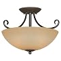 Hardware House 543769 Berkshire 14-1/2-Inch by 10-Inch Ceiling Lighting Fixture Oil Rubbed Bronze