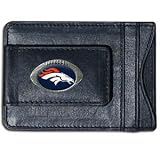 NFL Denver Broncos Leather Money Clip Cardholder
