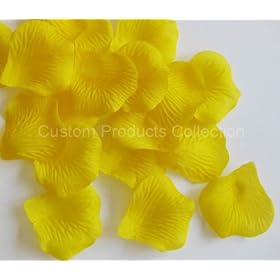500 Yellow Silk Rose Petals Wedding Party Favors