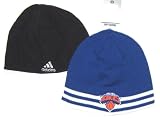New York Knicks NBA Adidas Reversible Blue Knit & Fleece Beanie Hat