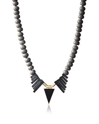 David Aubrey Beaded Triangle Pendant Necklace