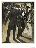 Gentleman Deliberately Insults Another: Among Gentlemen This is of Course the Prelude to a Duel Giclee Poster Print by Paul Ralluriau, 18x24