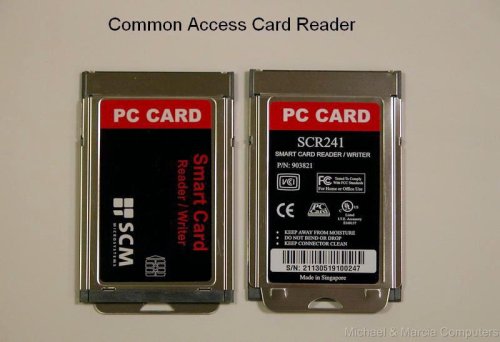 SCM SCR241 Common Access Card Smartcard Reader For Laptop