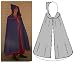 1300 - 1900 Yoked Cloak Pattern