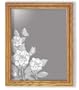 Decorative Framed Mirror Wall Decor With Butterfly Etched Mirror - Butterfly Decor - Unique Butterfly Gift Ideas - Ready To Hang - 10'' w x 12'' h