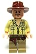 Indiana Jones (Open Shirt) - LEGO Indiana Jones Minifig Indiana Jones (Open Shirt) - LEGO Indiana Jones Minifig